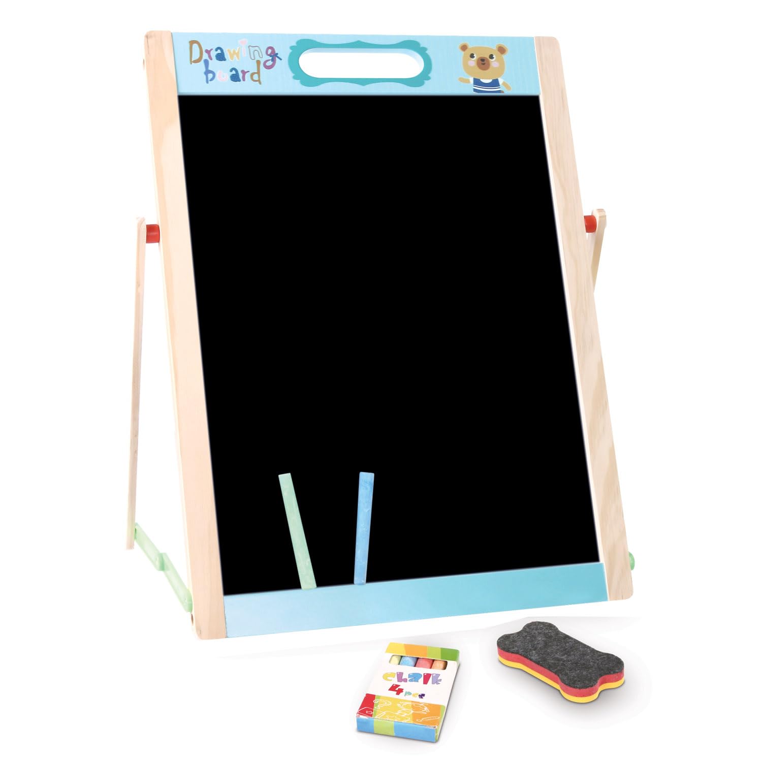Bino world of toys 70604 Pizarra Doble Cara Multicolor