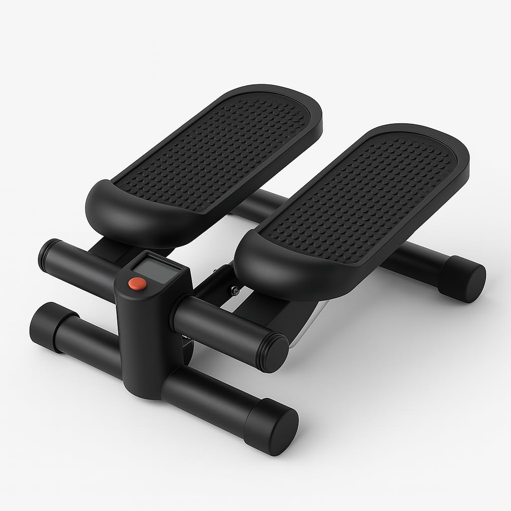Compact Stepper Machine for Indoor Cardio & Leg Workout | Small Portable Step Exercise Equipment for at-Home Fitness | Quiet & Stable Fitness Stepper | Mini Stair Stepper for Home by ENERGI CORE