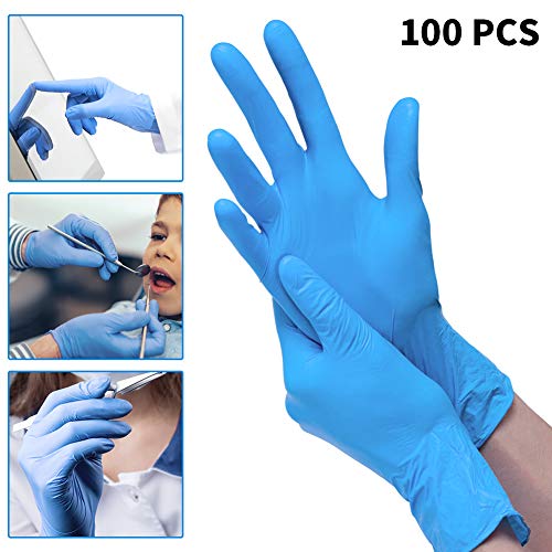 GEEDIAR 100 Pcs Disposable Gloves Medical Gloves Disposable Multipurpose Gloves for Work, Food Preparation, Tattoo, Cleaning, Wholesale, Crafting, Painting, Cooking, Cleaning,Protection Health (S)
