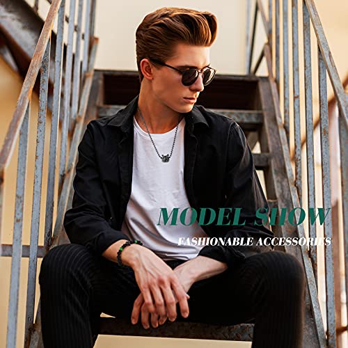 24 Pieces Wolf Head Spacer Bead Antique Wolf Head Bead Large Hole Loose Bead Animal Cubic Zirconia Spacer Connector Charm for Men DIY Bracelet Jewelry Making Accessory