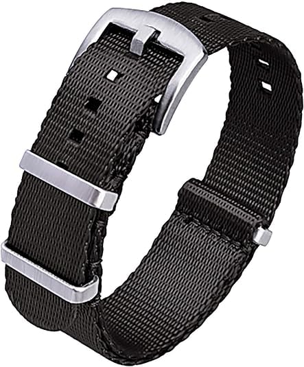 Ritche Military Ballistic Nylon Watch Strap with Heavy Buckle 18mm 20mm 22mm Premium Nylon Watch Bands for Men Women
