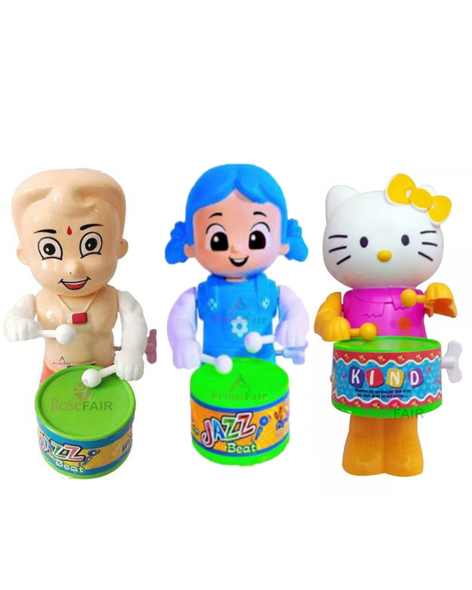 PRIMEFAIR Cute Drummer Toy with Drumming and Dancing Action for Kids Baby Rattle Toys Set Toddler Kids Key-Operated (Multi Design) (B0BLHYMNN3) Amazon Price History, Amazon Price Tracker