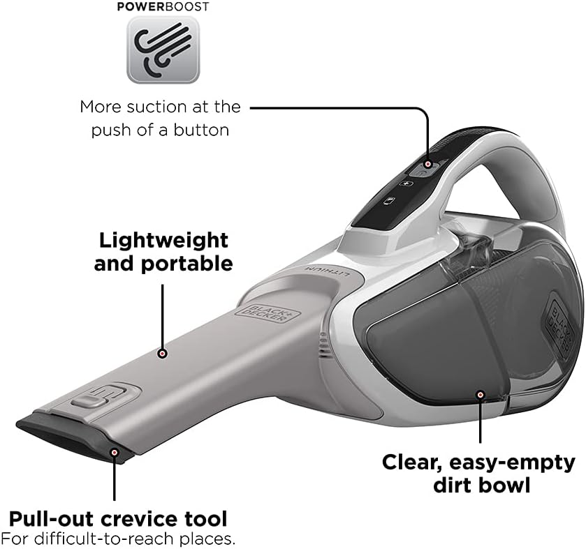 Up To 50% OFF BLACK+DECKER Dustbuster Handheld Vacuum, Cordless, Powder White (HHVJ315JD10) Best Promo BLACK+DECKER Dustbuster Handheld Vacuum, Cordless, Powder White (HHVJ315JD10)