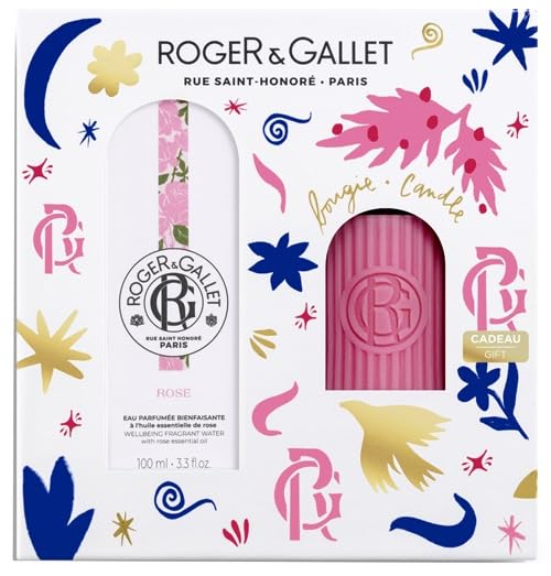 GenericRoger&Gallet - Perfume rosa, 100 ml, vela rosa, set regalo