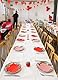 Table Kind 5× Weiße Einweg-Tischdecke aus Papier – Schlichte FSC-Tischdecken für Geburtstag, Hochzeit, Catering, Restaurant, Jubiläum