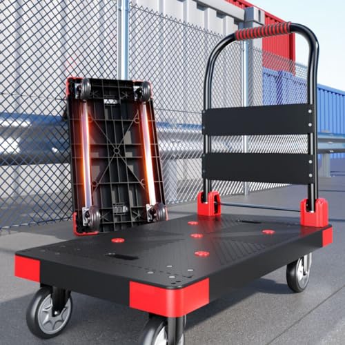 Carretilla plegable de 4 ruedas con capacidad 100KG miniatura 7