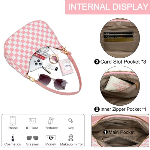 Image of KKXIU Shoulder Bag for Women Cute Hobo Purses and Handbags Retro Clutch Underarm Purse | Cute