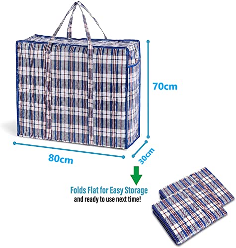 Homebay® Jumbo Extra Large Laundry Bags with Zips 190L | Pack of 3 | Reusable & Waterproof Storage Laundry Moving Bag With Zipper Top