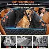 URPOWER Dog Car Seat Cover for Pets 100% Waterproof Seat Cover Hammock 600D Heavy Duty Scratch Proof Nonslip Durable Soft Back Seat Covers for Cars and SUVs