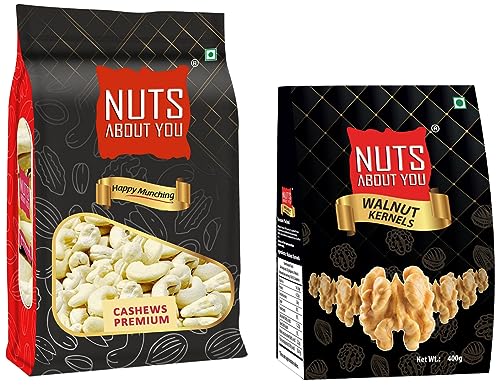 Image of NUTS ABOUT YOU Cashews 500g and Walnut Kernels 400g