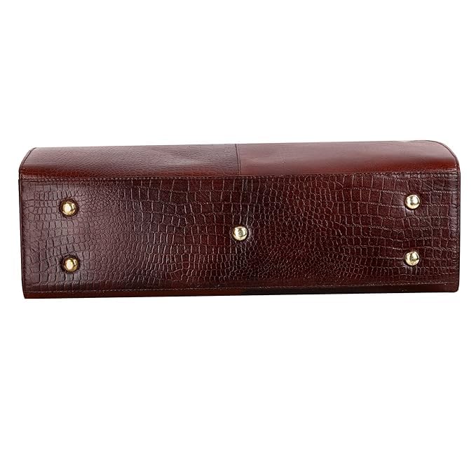 Image of RICHSIGN LEATHER ACCESSORIES Top-Handle Leather Women Handbag Shoulder Sling Ladies Purse Satchle Bags For Women Office Travel Daily Use
