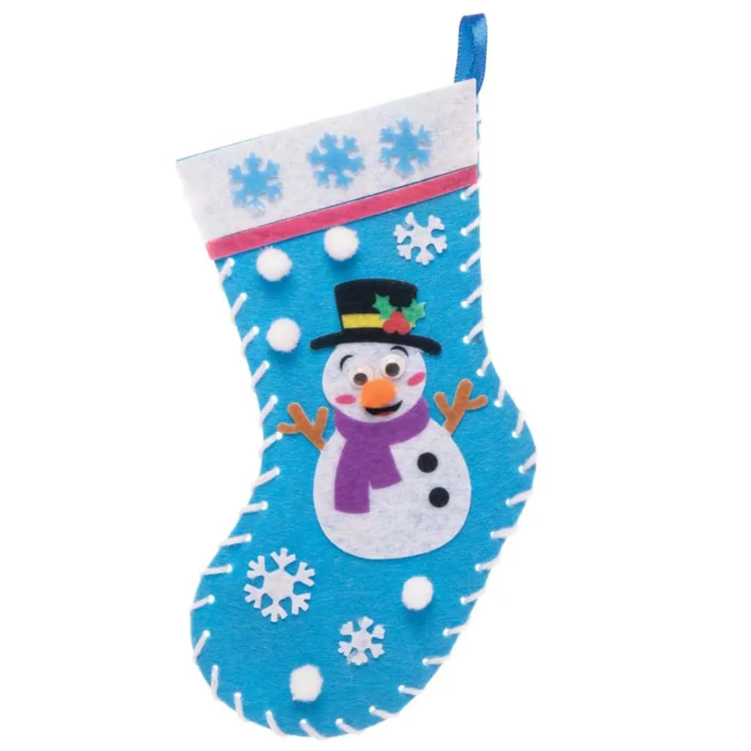 Baker Ross FE903 - Kit De Arte Con Pompones Para árbol De Navidad, Paquete De 5, Diseña Tus Propias Decoraciones De Navidad, Decoraciones Con Pompones Para Que Los Niños Hagan, Decoren Y