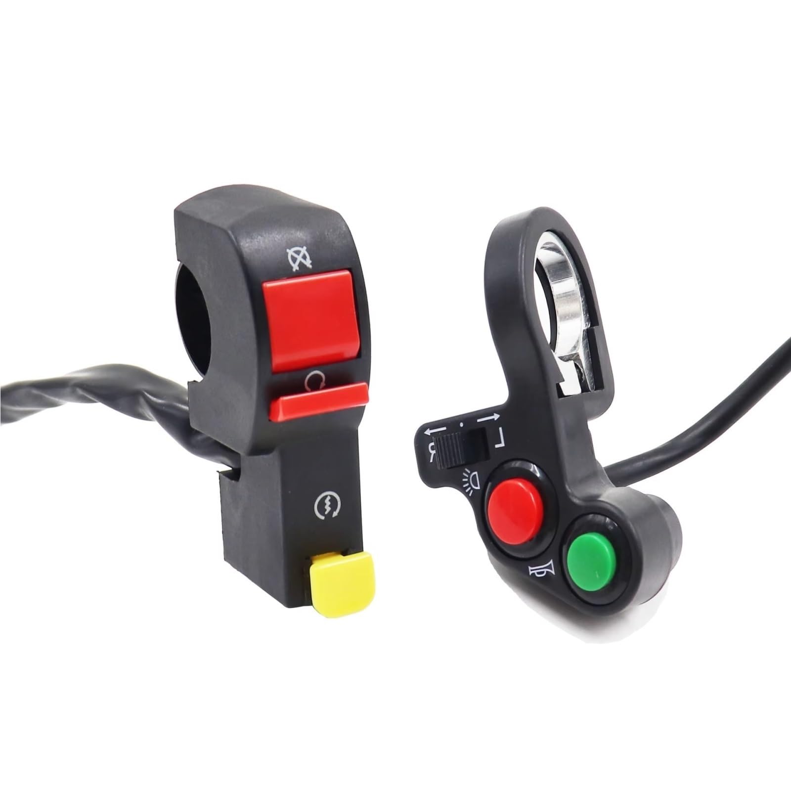 Interruttore Per Motocicletta 7/8" 22mm Interruttore Di Avviamento A Scatto Per Manubrio Interruttore Di Spegnimento Fari Clacson Tre In Per Uno Interruttore Fari Interruttore Di Accensione a Chiave(T