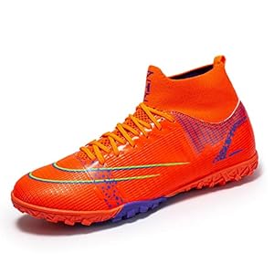 BOTEMAN Fußballschuhe Herren High Top Spike Cleats Trainingsschuhe Kinder Fußball Stiefel Unisex