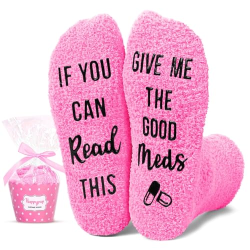 HAPPYPOP Inspirational Gifts for Women - Cancer Awareness Chemo Sock for Patient After Surgery Gifts
