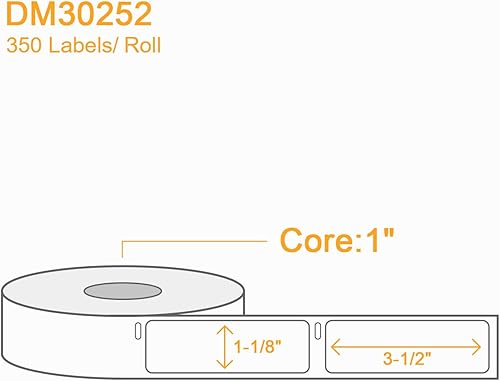 Miniatura 3 de 8400 piezas3-prueba 1" Labelebal compatible con DYMO 30252, etiquetas térmicas directas de 1-18" x 3-12" (28 mm x 89 mm), etiquetas de reemplazo