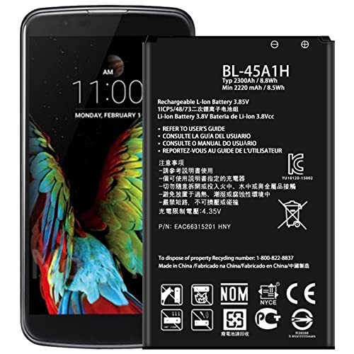 DDONG BL-45A1H Replacement Battery for LG K10 K420 K420N K425 K428 MS428 F670L, K10 Premier L62VL, Premier LTE L61AL
