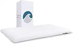 Bluewave Bedding Travesseiro de espuma viscoelástica de gel Hyper Slim para dormir no estômago e nas costas – Design fino e plano para alinhamento da coluna, melhor respiração e melhor sono (5 cm de altura, tamanho King)