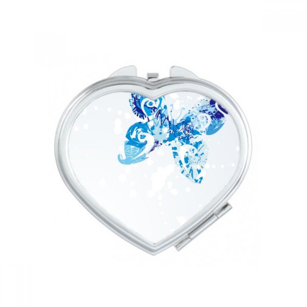 Miroir compact cœur graffiti mignon cadeau original