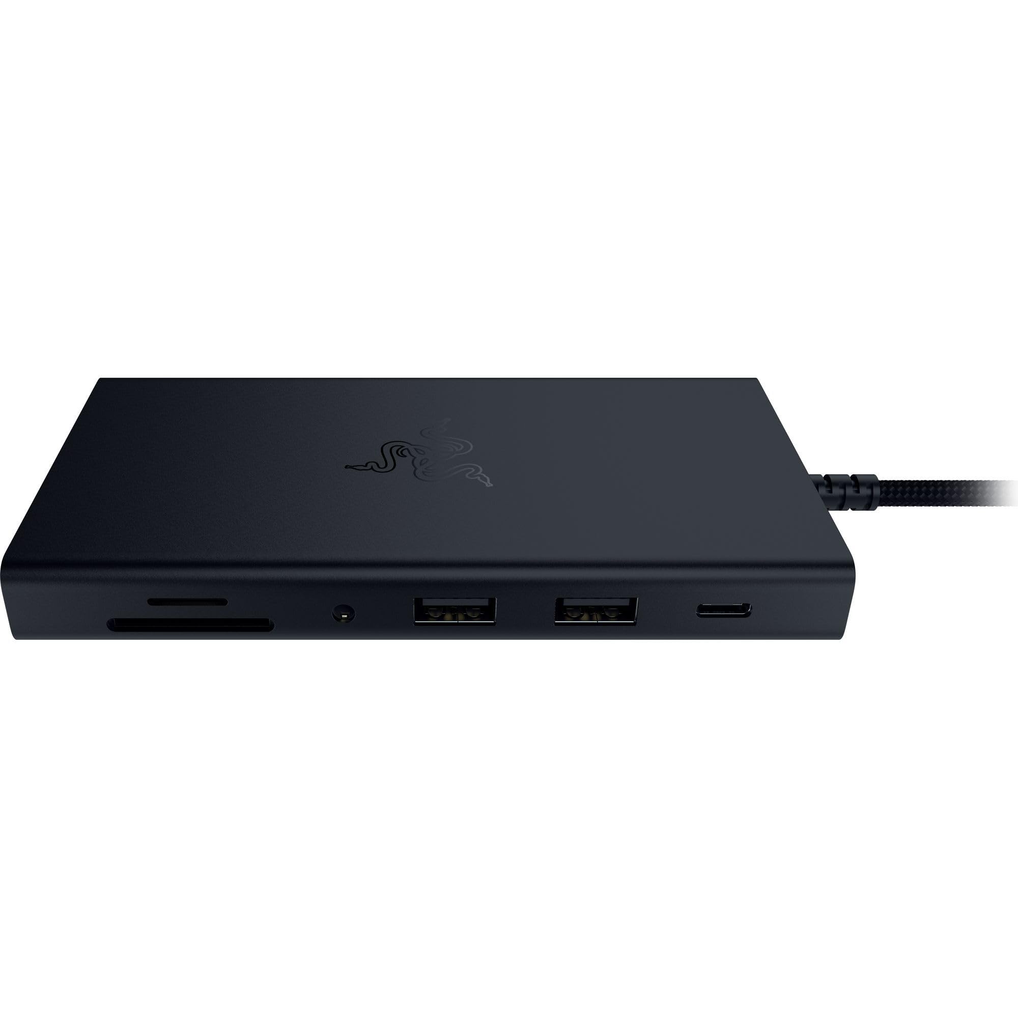Razer Station d'accueil USB-C - 11 Ports avec HDMI, Gigabit Ethernet, Port Audio 3,5 mm, USB-A et -C, Compatible avec Windows et Mac (Sortie d'écran avec 4K, Son Surround 7.1) Noir