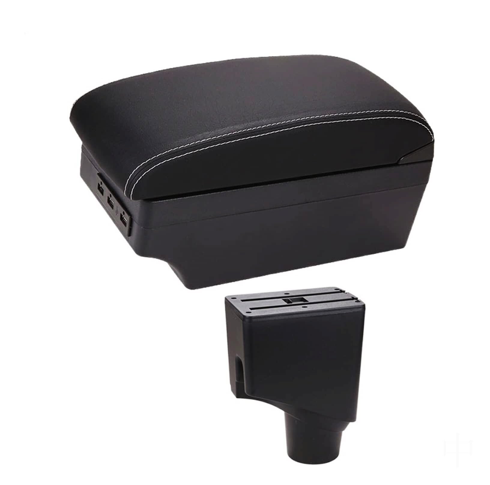NVCPHGEDEK Car Armrest Storage Box Compatible with Toyota For Yaris For Hybrid 2015-2021 Center Console Armrest Storage For Box with USB Interface