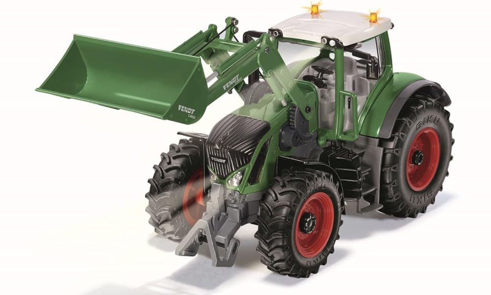 Siku 6793, Trattore Fendt 933 Vario con caricatore frontale, Verde, Metallo/Plastica, 1:32, Telecomandato, Guida tramite app con Bluetooth, Senza telecomando