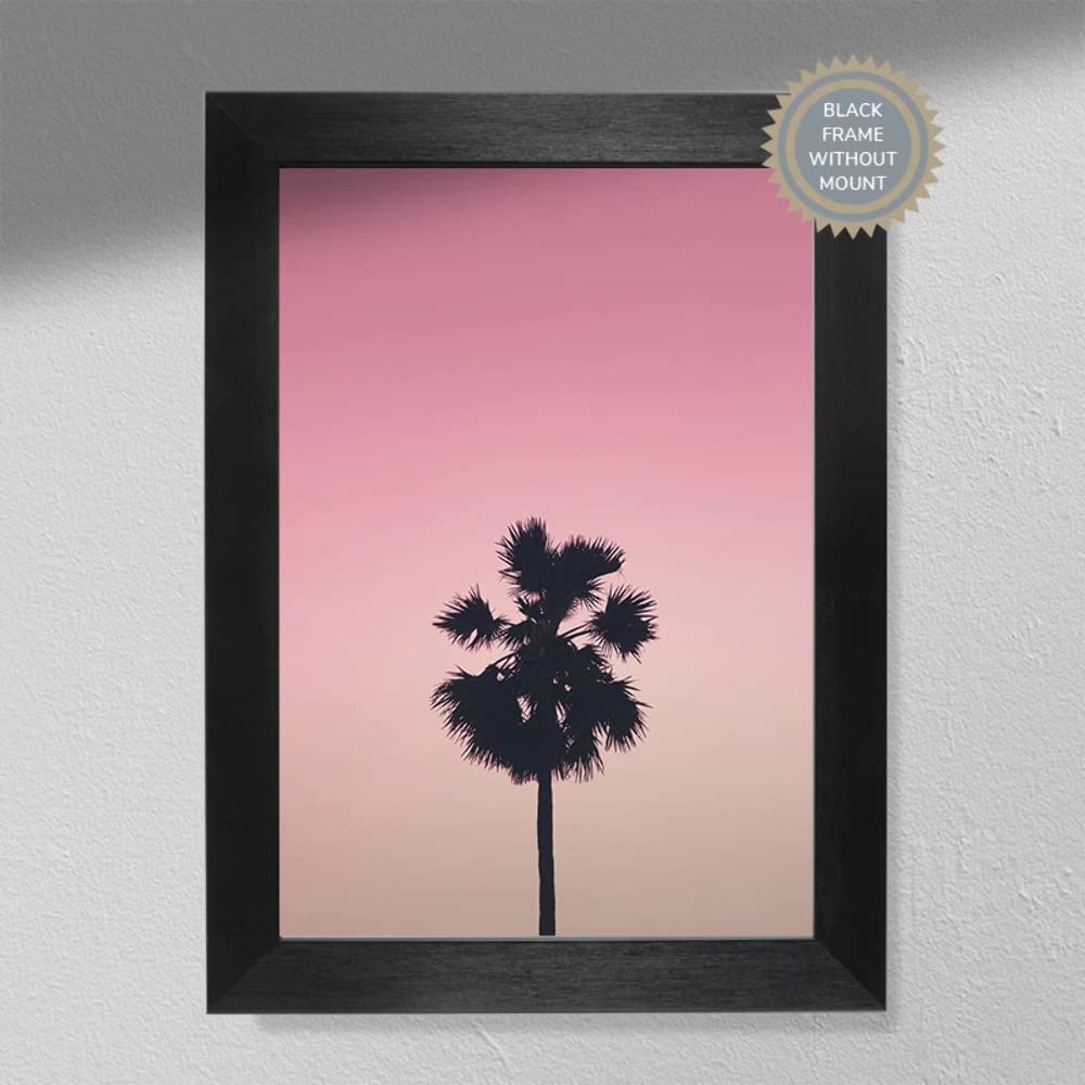Pink Palm Tree Photography Print - Palm Tree Photo, White Paper, 42L x 29.7W cm - Image 3