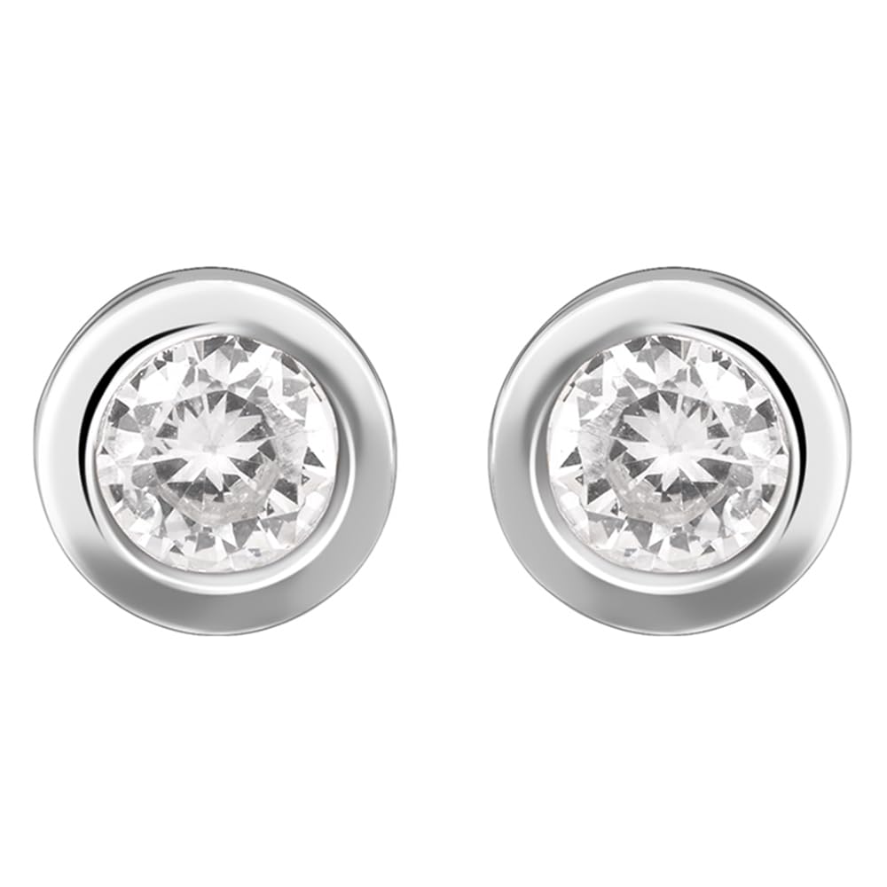 GIVA925 Silver Zircon Heart Studs Mini Studs Earrings | Gifts for Women & Girls