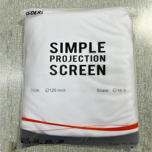 Pantalla de proyector plegable HD 16:9 120 pulgadas miniatura 6
