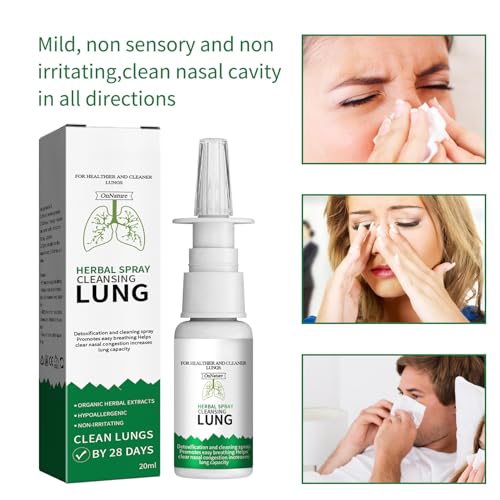2PCS Lung Detox Herbal Cleanser Spray - Clear Nasal Congestion - Respinature Herbal Lung Cleanse Mist - Powerful Lung Support - 20ml Fast Acting Lung Cleanse - Image 7
