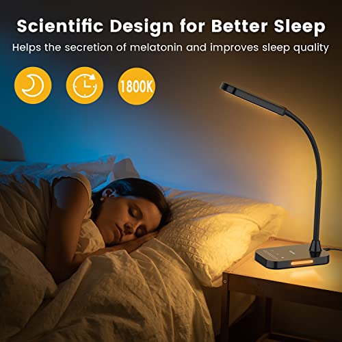 Lastar LED Desk Lamp, 12W Dimmable Table Lamp with USB Charging Port, 7 Brightness Levels, 5 Color Temperatures, Touch Control, Timer, Night Light, Memory Function Desk Light for Study - Cosy Home Interiors Lastar LED Desk Lamp, 12W Dimmable Table Lamp with USB Charging Port, 7 Brightness Levels, 5 Color Temperatures, Touch Control, Timer, Night Light, Memory Function Desk Light for Study - Image 6