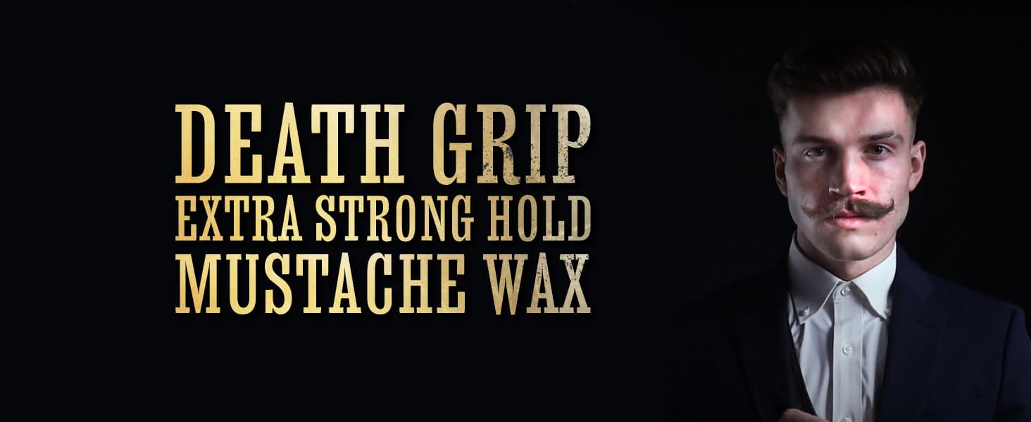 THE VINTAGE GROOMING CO. Mustache Wax Death Grip Extra Strong Hold Moustache Wax