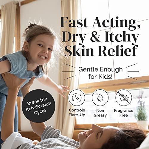 Puriya National Eczema Association Accepted Cream, Dry Itchy Skin Relief, Colloidal Oatmeal Lotion, Gentle on Kids, Adults, Face, Hands, Mother of All Creams, Plant-Based Hydration, No Fragrance Added - Image 3