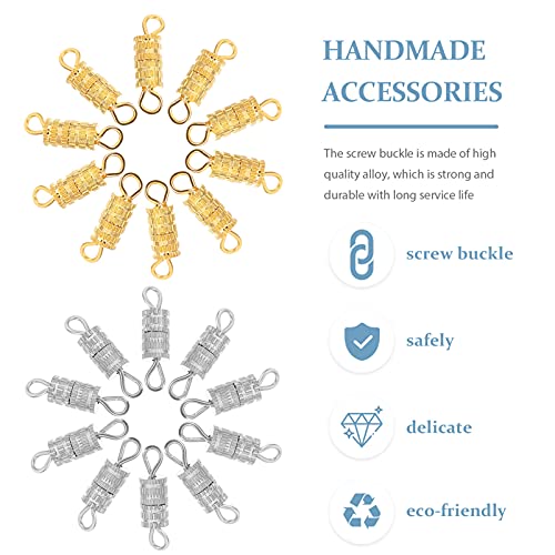 WINOMO 120 stks Vat Schroef Sluiting Sieraden Sluitingen Connector End Tip voor Armband Ketting Maken Accessoires - Image 6