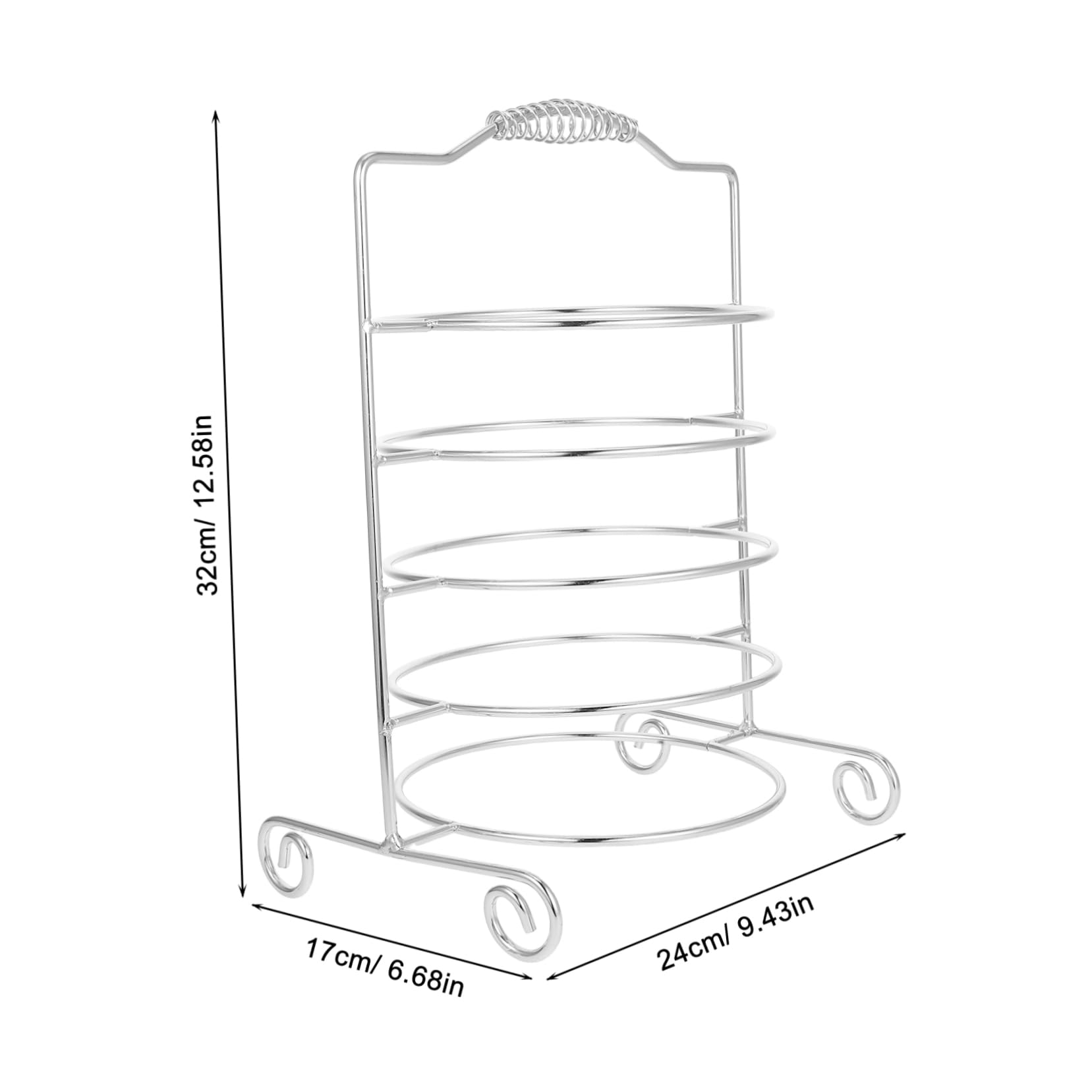 Cabilock Soporte De Hierro De 5 Niveles Para Bandeja De Barbacoa, Expositor De Alimentos, Bandeja De Servir De Mesa, Soporte Para Restaurante, Bufé, Fiesta, Hogar, Cocina.