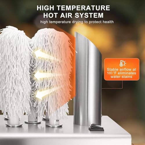 Polisseuse électrique commerciale avec chauffage, brosse en coton à haute vitesse pour bars, restaurants et hôtellerie, outil de nettoyage efficace