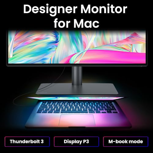 Image of BenQ PD3225U Pro-design Monitor for Macbook 32 inch IPS Black Tech. CR 2000:1|4K UHD|VESA DisplayHDR400|98% P3| 100% sRGB|DeltaE≤2|Pantone Validated|ICCSync|PIP /PBP|Thunderbolt 3|USB-C(PD 85W)|USB Hub|KVM