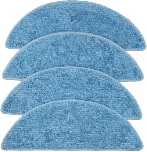 Image of AutoStory 4pcs Replacement Mop Pads Compatible with Deebot Y1 / Y1 Pro / Y1 Plus Robot Vacuum Cleaner, Washable, Reusable Microfiber Mops (Pack of 4)