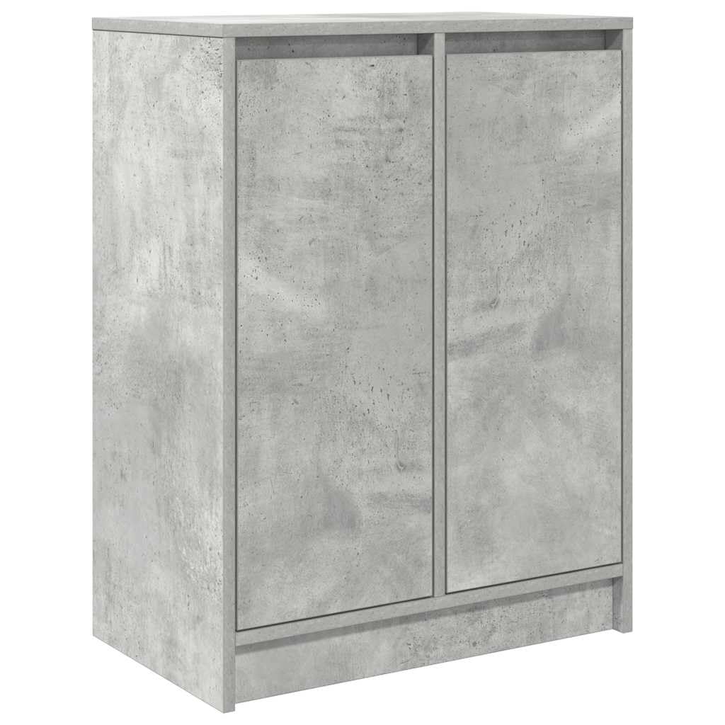 vidaXL Sideboard Concrete Grey 57x34x76 cm Engineered Wood, storage cabinet, sideboard cabinet, hallway cabinet, buffet, kitchen storage cabinet