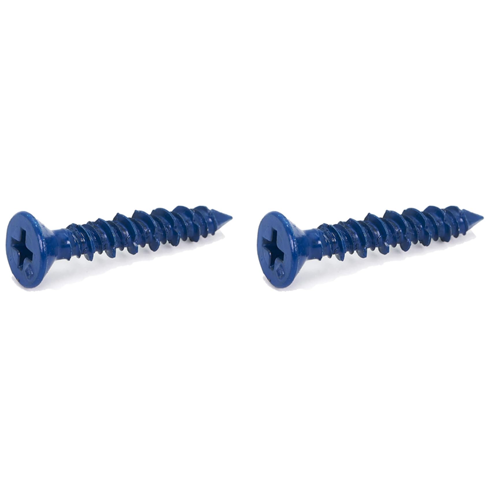 Ctrlzs Blue 200Pcs 3/16 X 1-1/4In Flat Concrete Point Anchor For Anchoring To Masonry