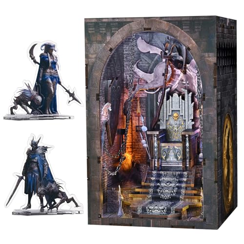 MiniCity Book Nook Kit, DIY Miniature House Kit Diorama Model, Build Mini House Building Kit with...