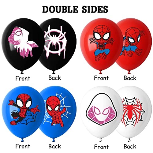 Sthblu 50 Packs Superhero Party Balloons Birthday Latex Balloons,Superhero Party Decoration For Kids Boys #TOP2