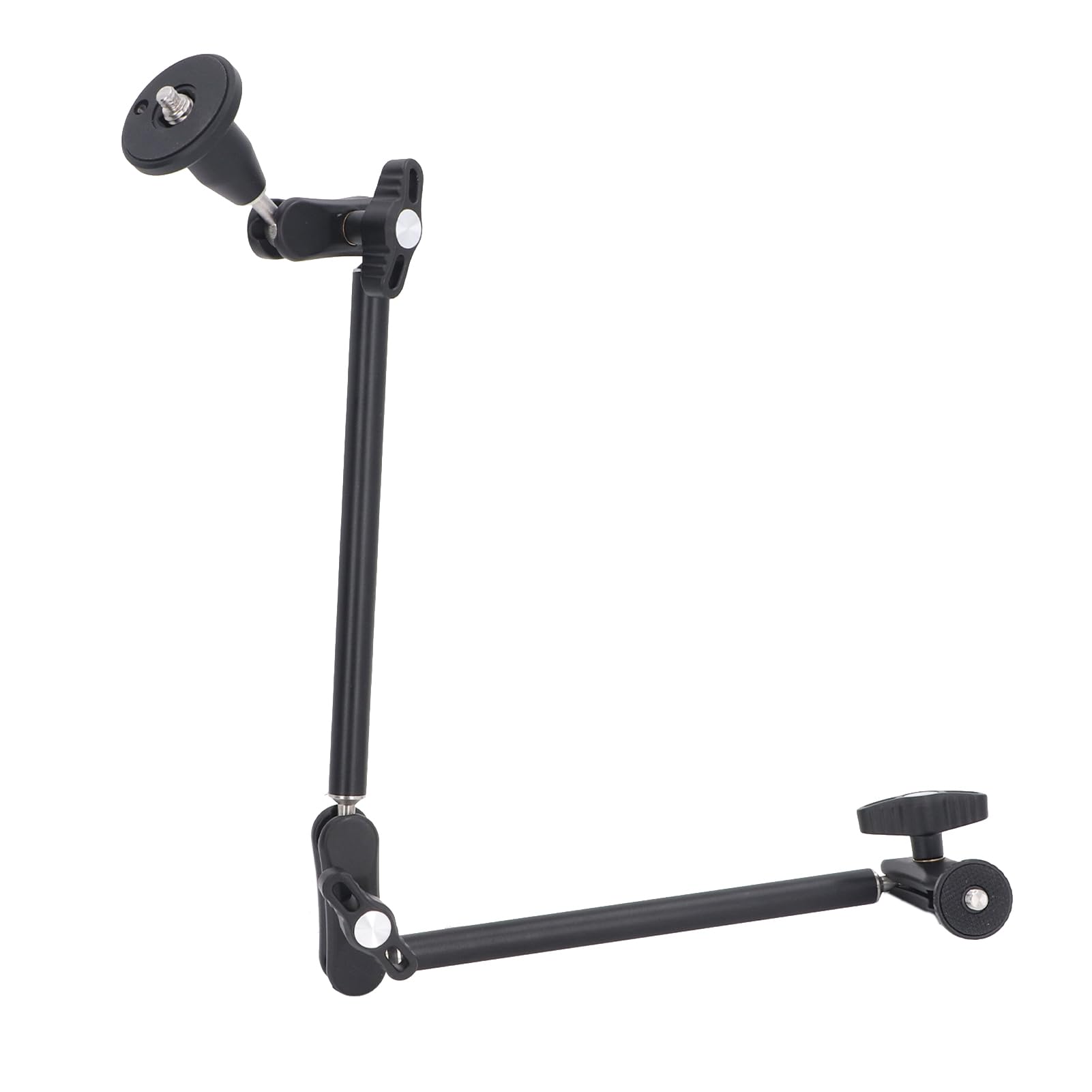 Brazo Mágico de Fricción Articulado, Brazo Mágico de Cámara de Rotación de 360° con Tornillo de Bloqueo de 1/4 y 3/8, Soporte de Cámara de Brazo Mágico para Luz Relleno, Teléfono