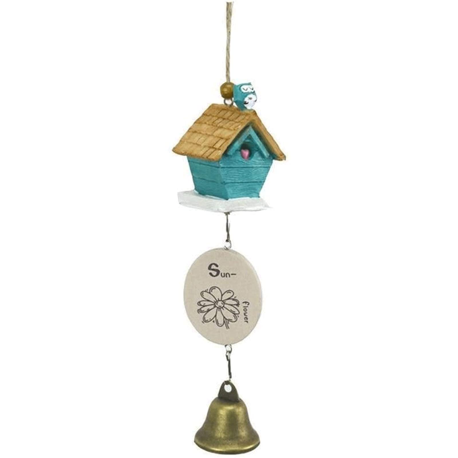 Carillon à vent d'extérieur de style pastoral pour oiseaux - Cloches - Design extérieur - Jardin - Porche - Balcon - Décoration d'intérieur