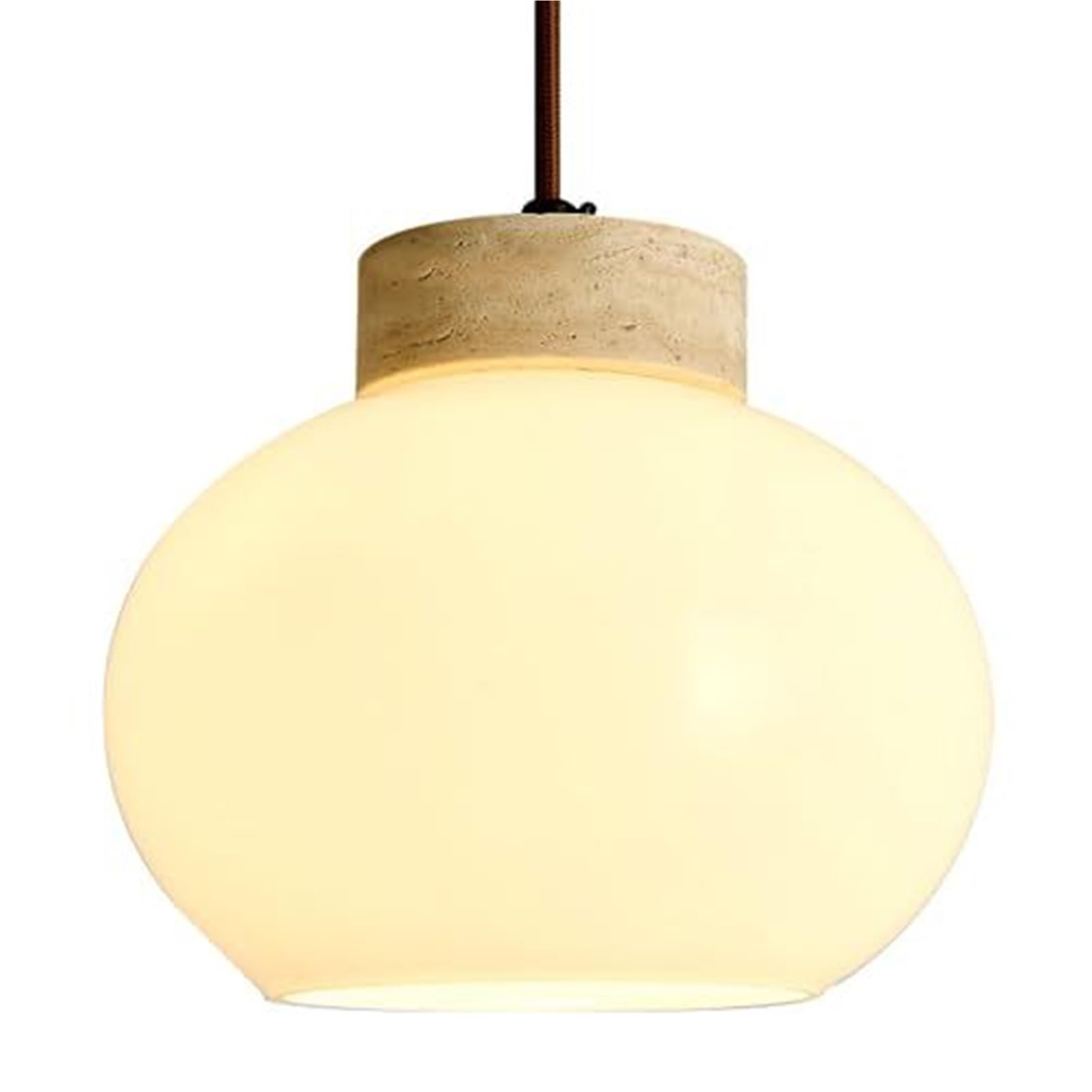 HXYSXHJUO Nordic Industrial Glass Marble Ceiling Lamp E27 Base Personalized Chandelier Pendant Hanging Lighting for Living Room Restaurant Balcony