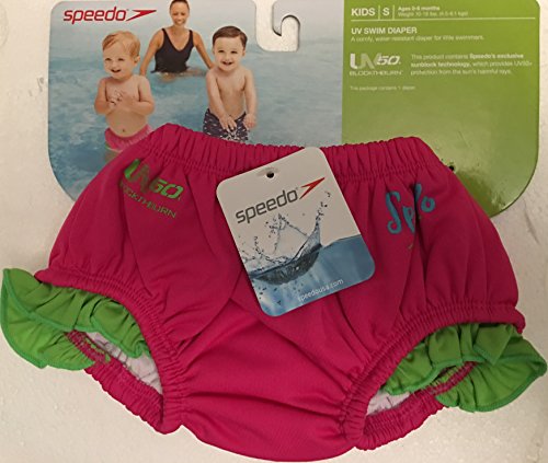 Speedo Kids Small UV Swim Diaper - Doll Pink
