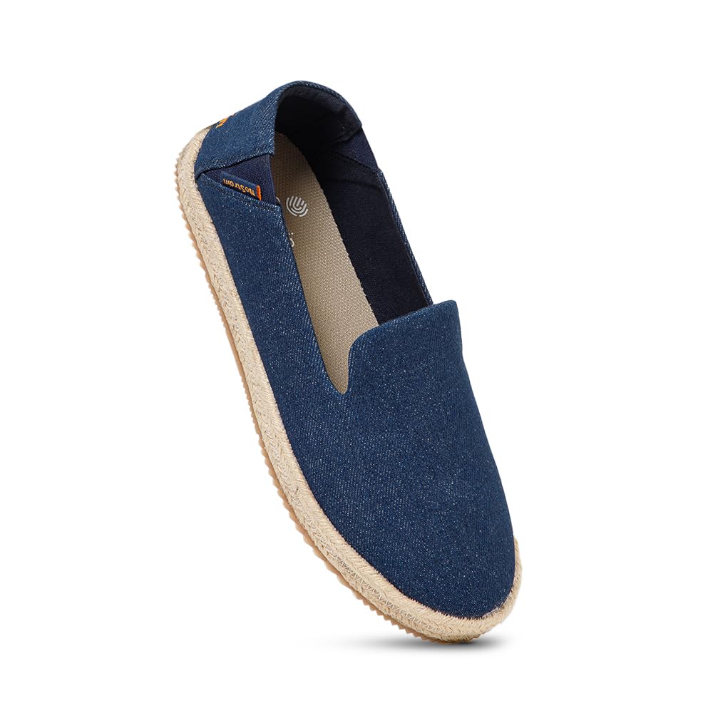 Cotton Canvas Slip-on Shoes | for Women | Espadrilles | Cushioned Ortholite Insole | Stylish & Comfortable | Breathable Canvas Upper | Boat Design | Lightweight Footwear-image-7