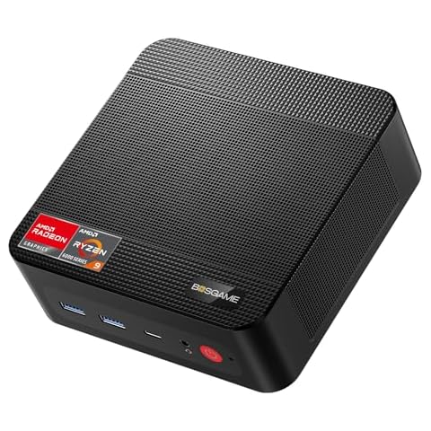 BOSGAME Gaming Mini Pc Ryzen 9 6900HX【Dual 2.5GbE LAN】 Windows 11 Pro P3 Mini Computers Equiped Radeon 680M GPU 2400Mhz 32GB DDR5 & 1TB SSD, Wi-Fi 6E, BT5.2, USB 4(40Gbps), Office, Gaming, Meeting Cover