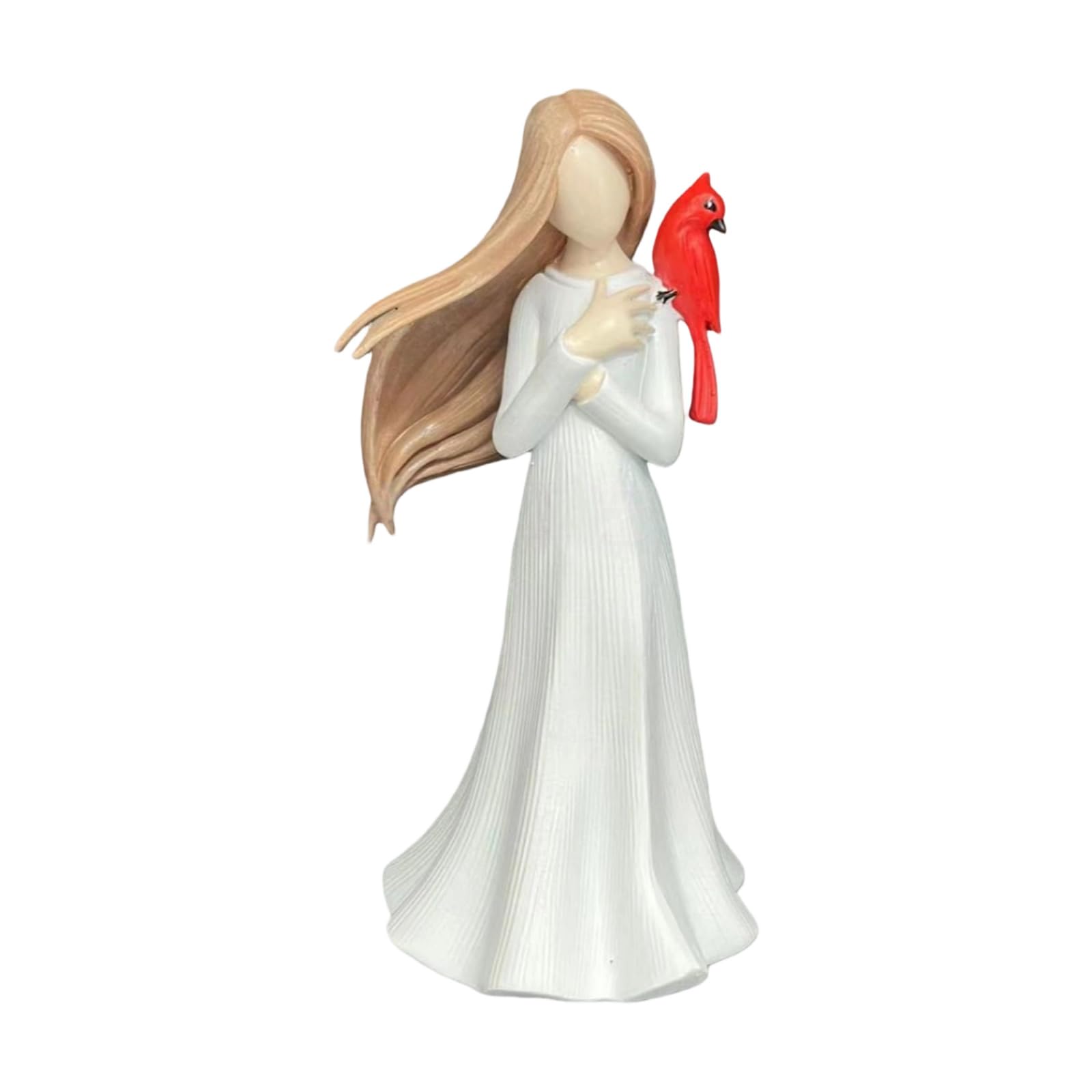 OSNIYAW Redbird Gift for Women, Angell Redbird Figurine, Memorial Gift, Sympathy Gift for Loss of Loved Ones, Ornament, Home Decor, Resin Angell Statues