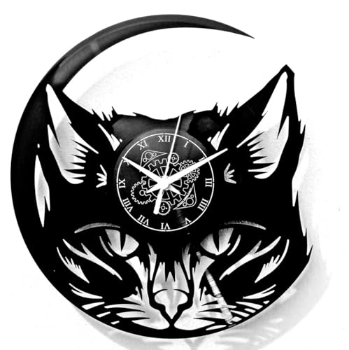 Instant Karma Clocks | Chat ➤ Horloge Murale | Animaux Domestiques | Forme de Chat
